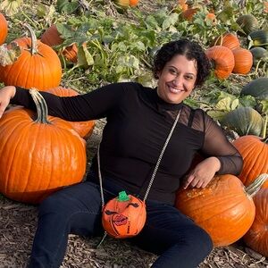 Betsey Johnson pumpkin Halloween purse